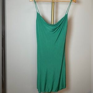 NWT Sincerely Jules green cowl-neck cami slip dress - Christmas Party | Size M